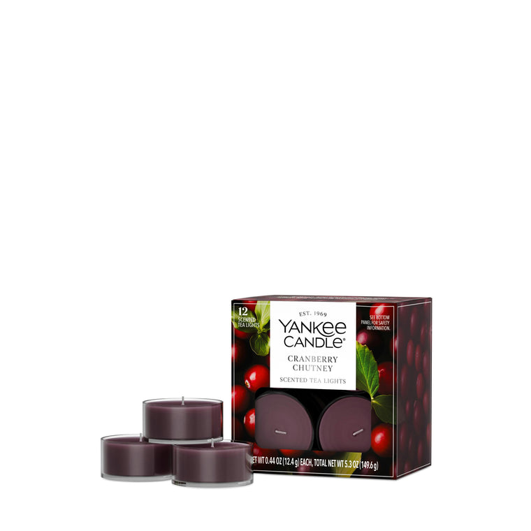 Cranberry Chutney Scented Tea Light Candles F0