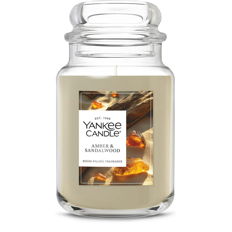 Amber & Sandalwood Original Large Jar Candle H2