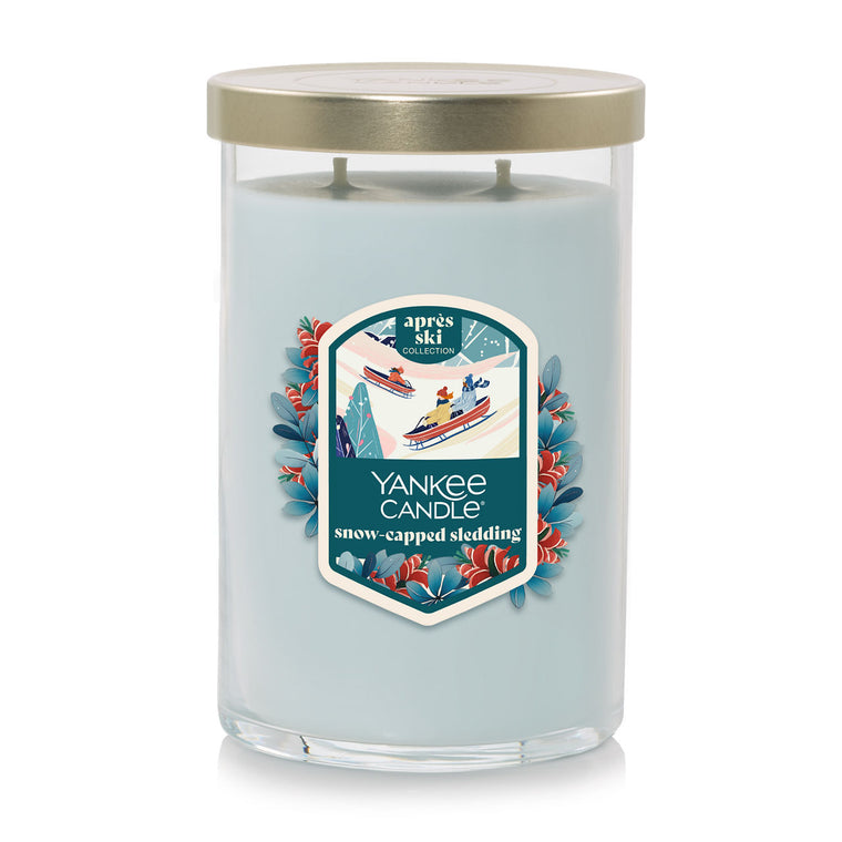 Snow-Capped Sledding Large Tumbler Candle E7