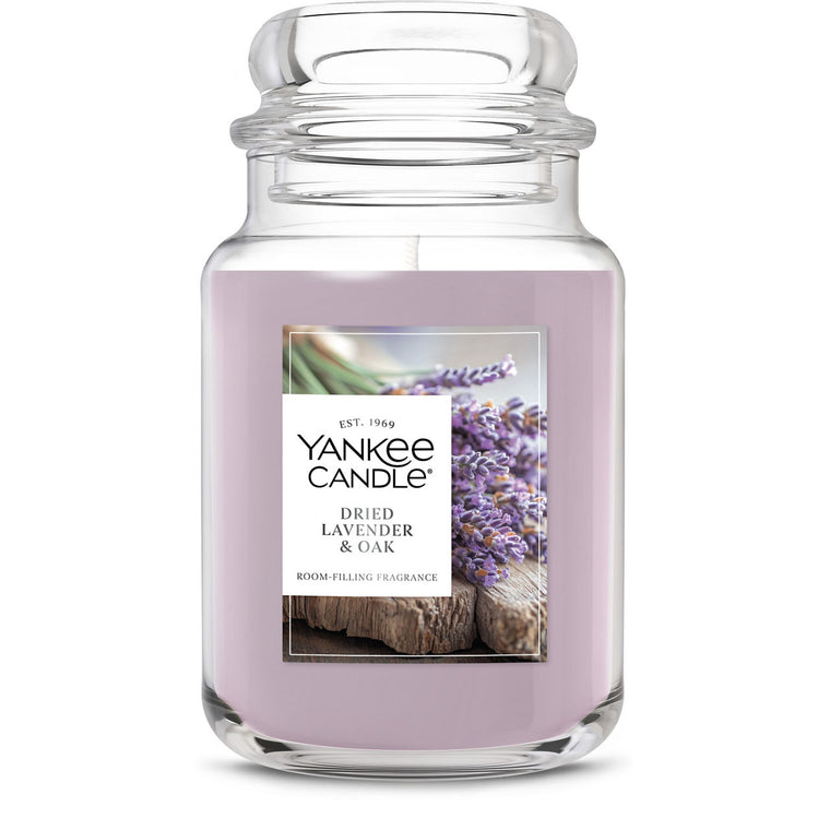 Dried Lavender & Oak Original Large Jar Candle K9