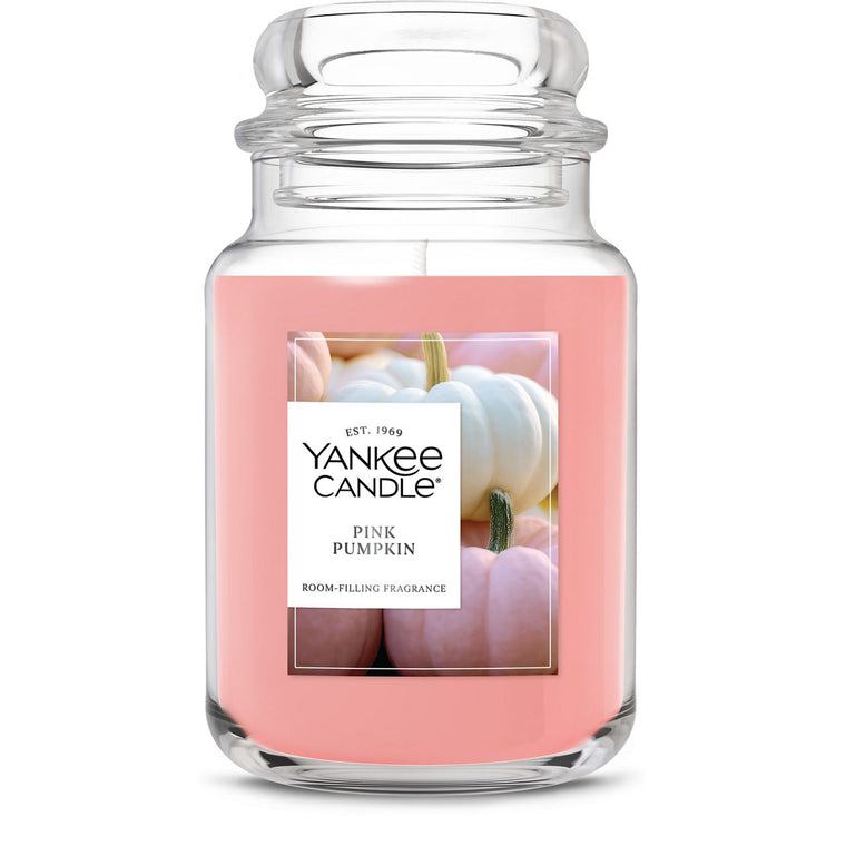 Pink Pumpkin Original Large Jar Candle K5