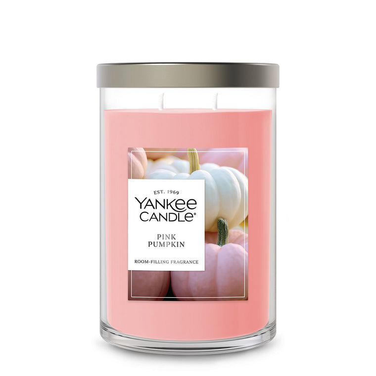 Pink Pumpkin Large Tumbler Candle Z3