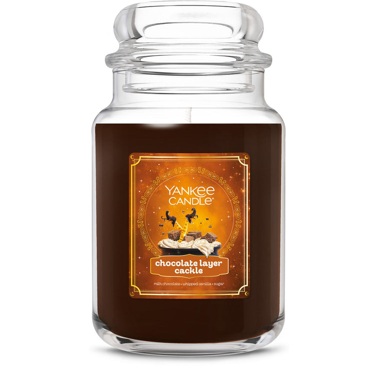 Chocolate Layer “Cackle” Original Large Jar Candle X3