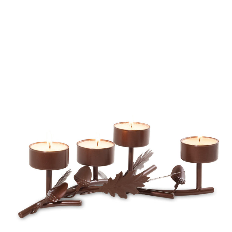 Acorn Branch Tea Light Candle Holder F7