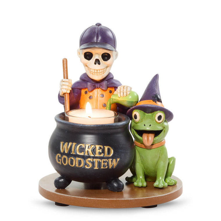 Bonebury Lane Wicked Good Tea Light Candle Holder I4