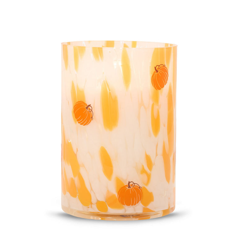Pumpkin Painter Jar Candle Holder G6
