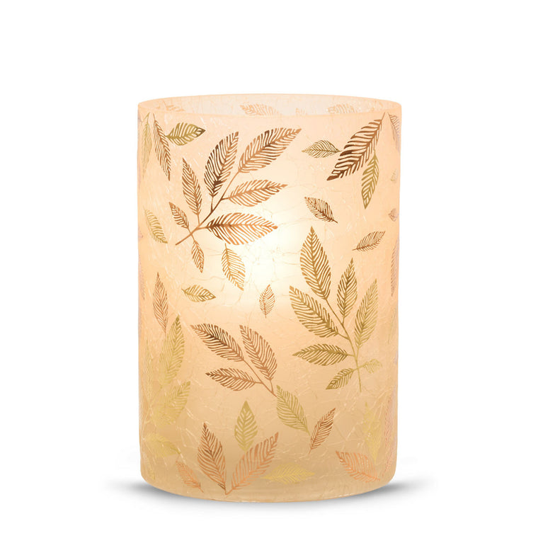 Frosted Gold Jar Candle Holder K1