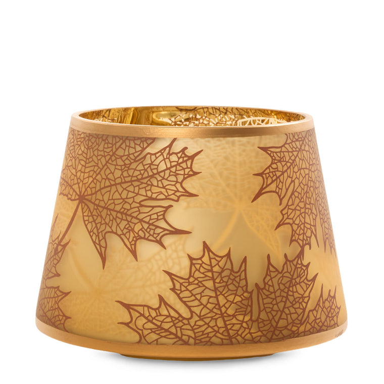 Crackle Leaves Jar Candle Shade B1